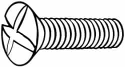 MSC INDUSTRIAL M5x0.80 Metric Coarse, 20mm OAL Phillips Drive Machine Screw