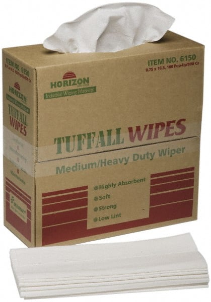 AbilityOne Skilcraft 7920015122413 SKILCRAFT TUFFALL WIPES, 16 3/4 X 9 3/4, WHITE, 100/BOX