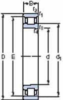 SKF 1/8 Bore Diam, 3/8 OD, Open Deep Groove Radial Ball Bearing