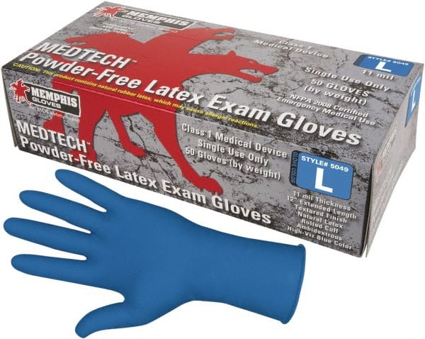 MCR SAFETY Emt, HiRisk, Latex Pwd Free Medium N