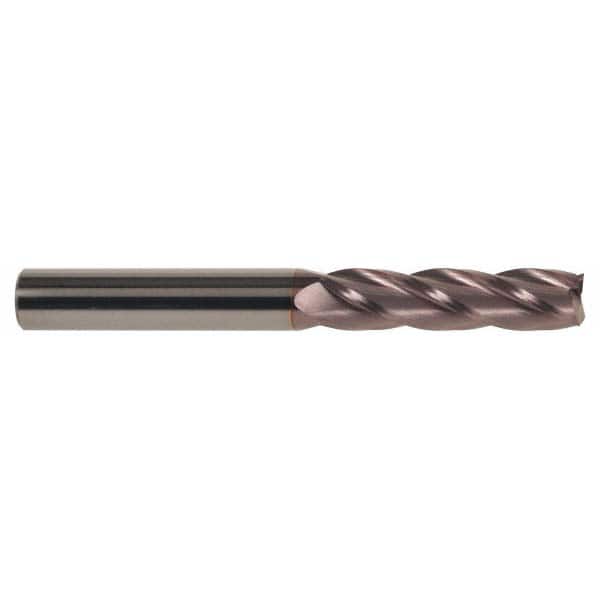 SGS 1, 21/4 LOC, 1 Shank Diam, 5 OAL, 4 Flute, Solid Carbide Square End Mill