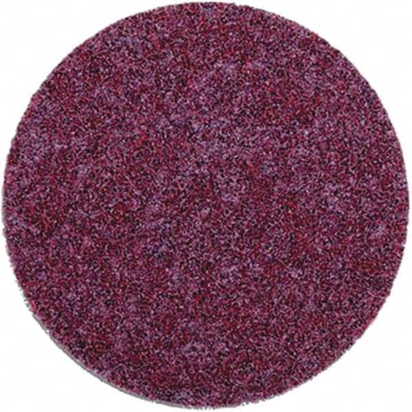 3M MMM 4 Diam, Aluminum Oxide Hook & Loop Disc