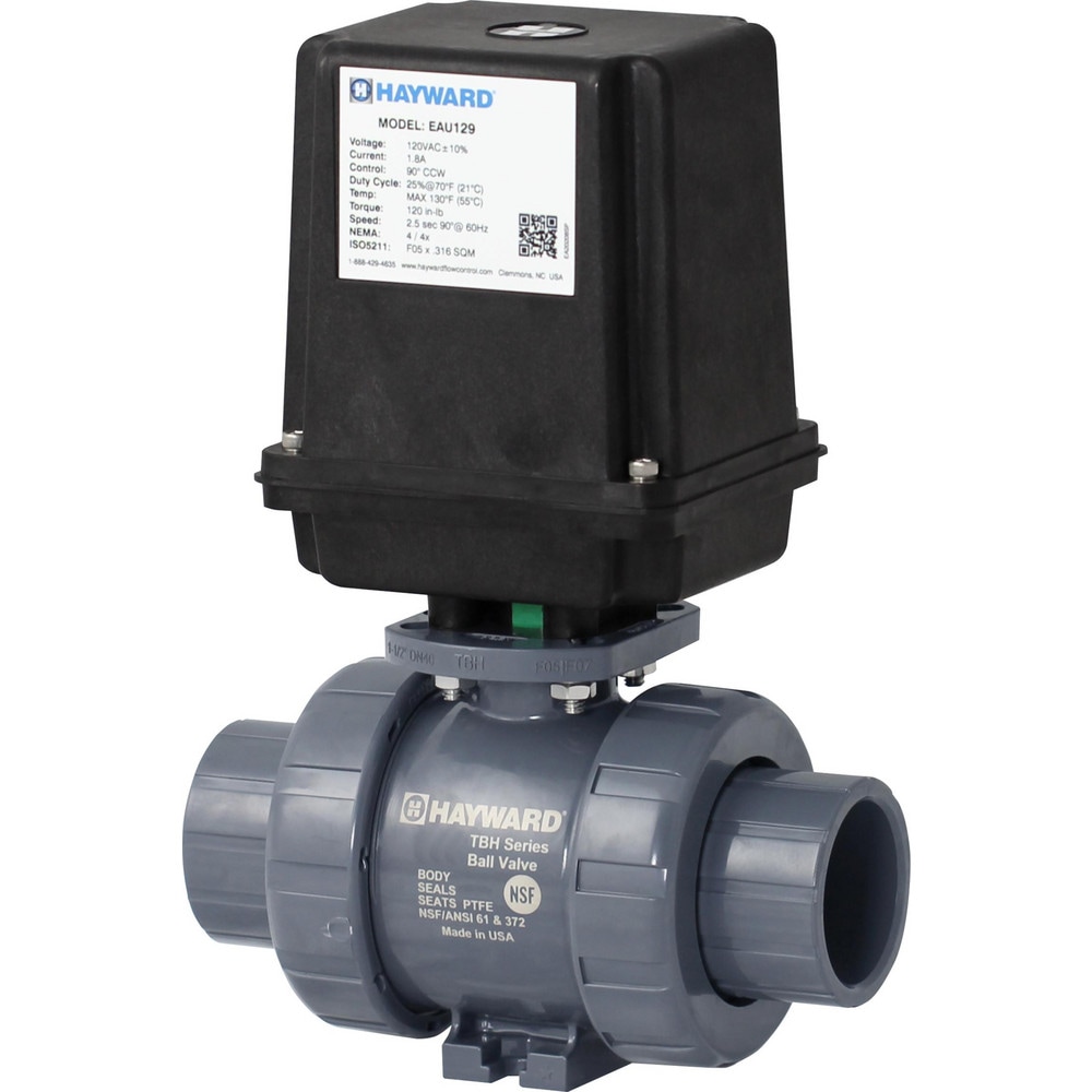HAYWARD FLOW CONTROL Ball Valves; Valve Type: Automatic; Ball ; Pipe Size: 3/4 ; Valve Structure: 2Piece ; Body Material: PVC ; Connection Style: Union ; End Connections: Socket; Threaded