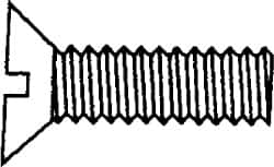 MSC INDUSTRIAL M2x0.40 Metric Coarse, 12mm OAL Slotted Drive Machine Screw