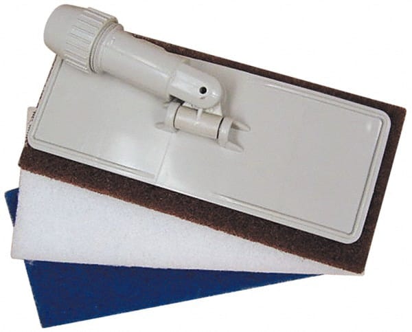 AbilityOne Skilcraft Baseboard Scrubber Kit Stripping Replacement Pads 43/4 x 10 Brown Replacement
