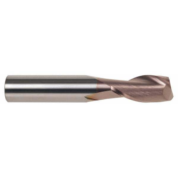 SGS 7/16, 1 LOC, 7/16 Shank Diam, 23/4 OAL, 2 Flute, Solid Carbide Square End Mill