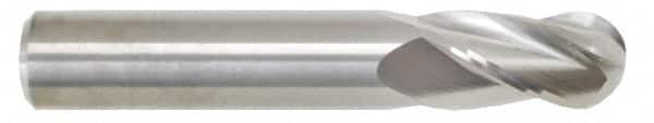 M.A. FORD. 3/8 Diam, 1 LOC, 4 Flute Solid Carbide Ball End Mill